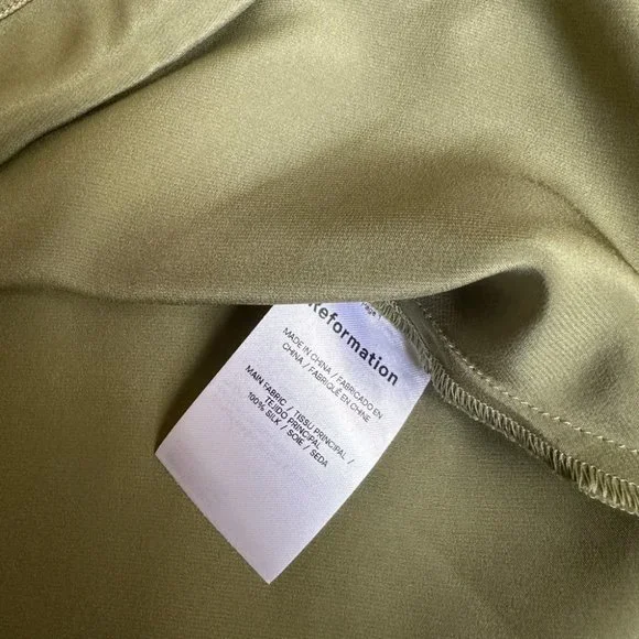 ❌SOLD❌ NWOT Reformation Layla Silk Skirt - Picture 10 of 12